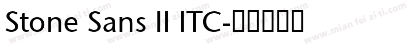 Stone Sans II ITC字体转换